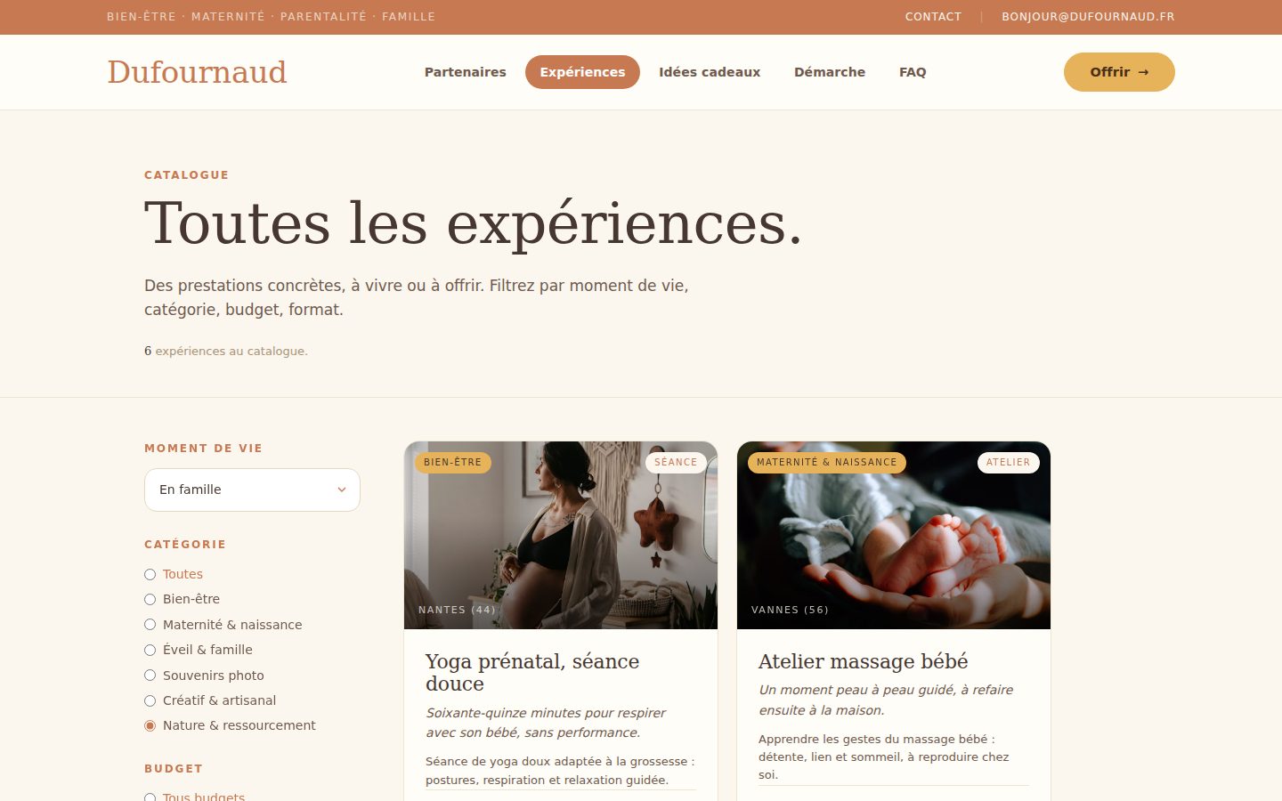 Experiences